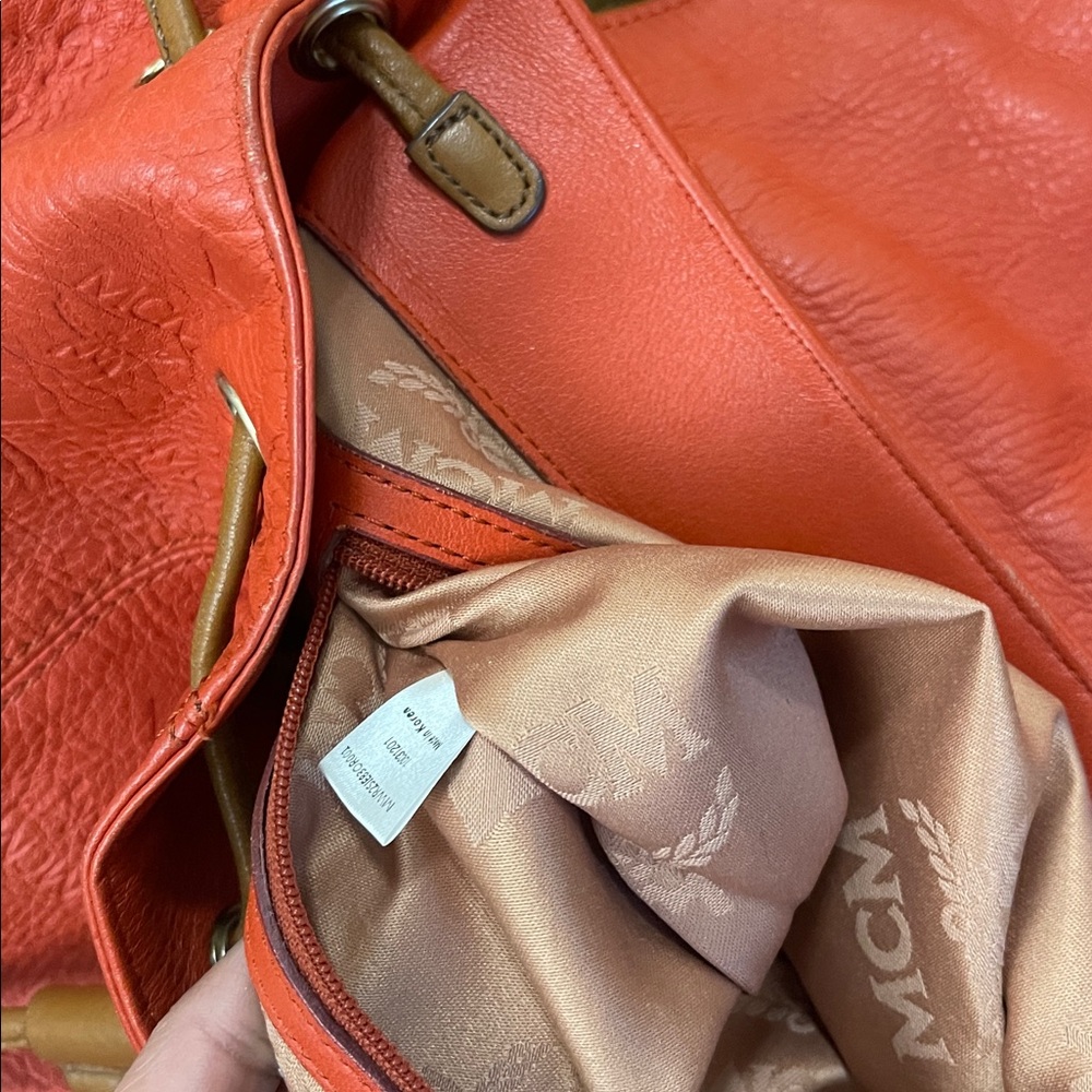 MCM Monogram Embossed Two Way Bag - Picture 7 of 8